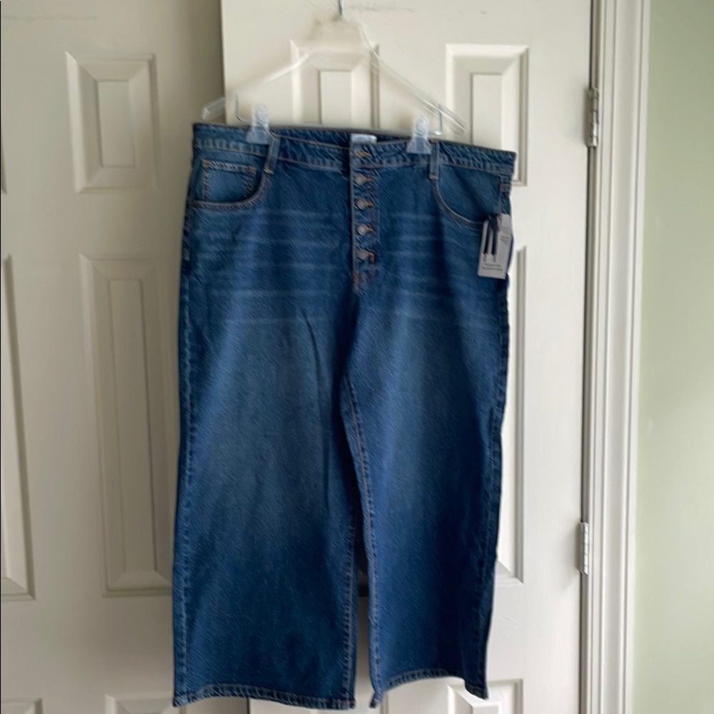 Button-Up Blue Denim Jeans for women